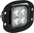FLUSH MOUNT WITH DURA MINI WORK LIGHT 4 LED 60 DEGREE
