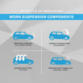 Unity Automotive 2 Rear Shock Absorbers 2-254870-001
