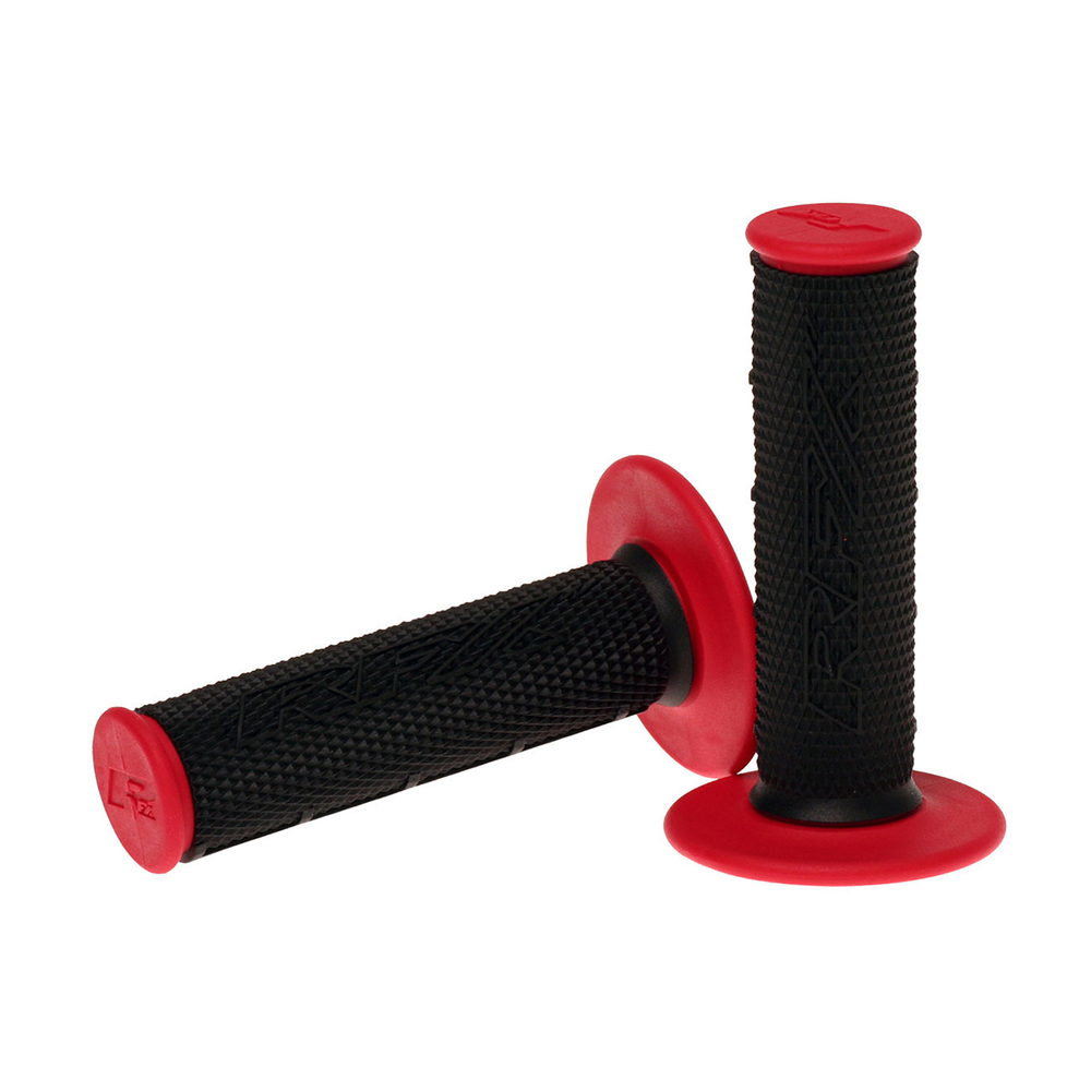 DUAL COMPOUND GRIPS RED WITH BLACK CENTER