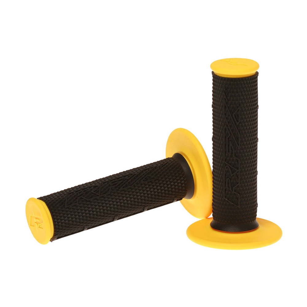 DUAL COMPOUND GRIPS YELLOW WITH BLACK CENTER