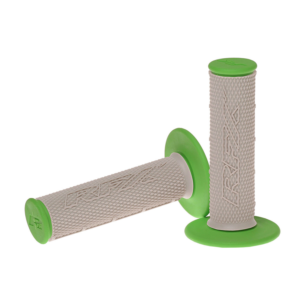 DUAL COMPOUND GRIPS GREEN WITH GREY CENTER