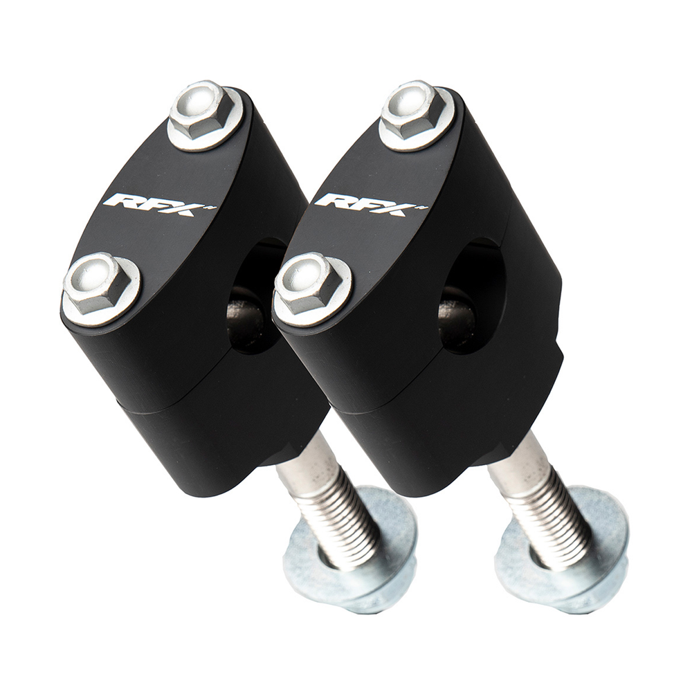 HANDLEBAR MOUNT KIT 1 1/8" BLACK HON/KAW