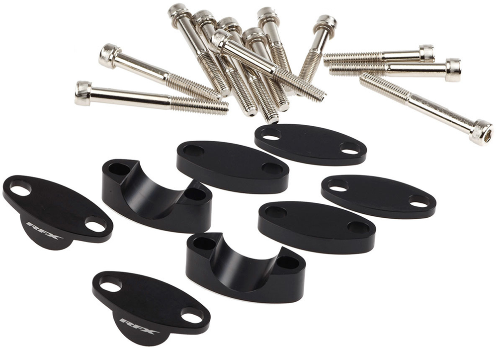 HANDLEBAR RISER KIT 7/8" BLACK 25MM/30MM/35MM/40MM