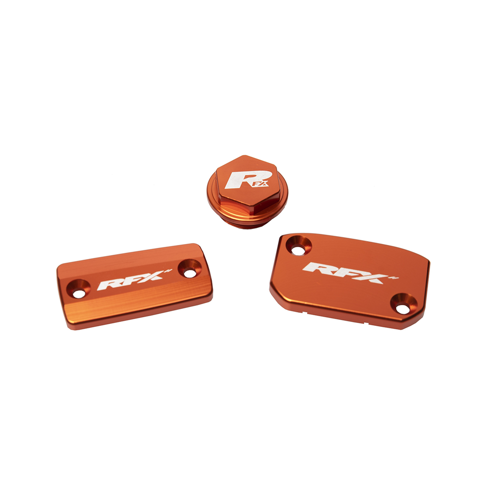 RESERVOIR CAP KIT ORANGE KTM BREMBO & MAGURA