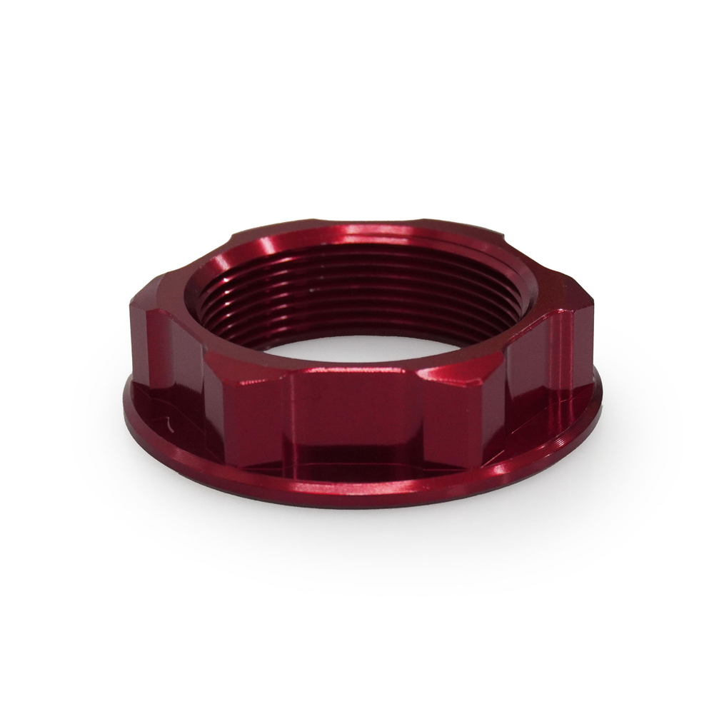 STEERING STEM NUT RED HON