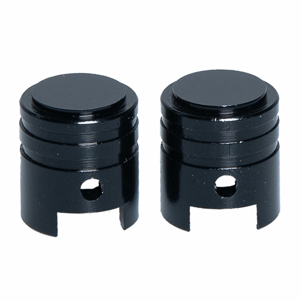 VALVE CAPS 2PCS BLACK