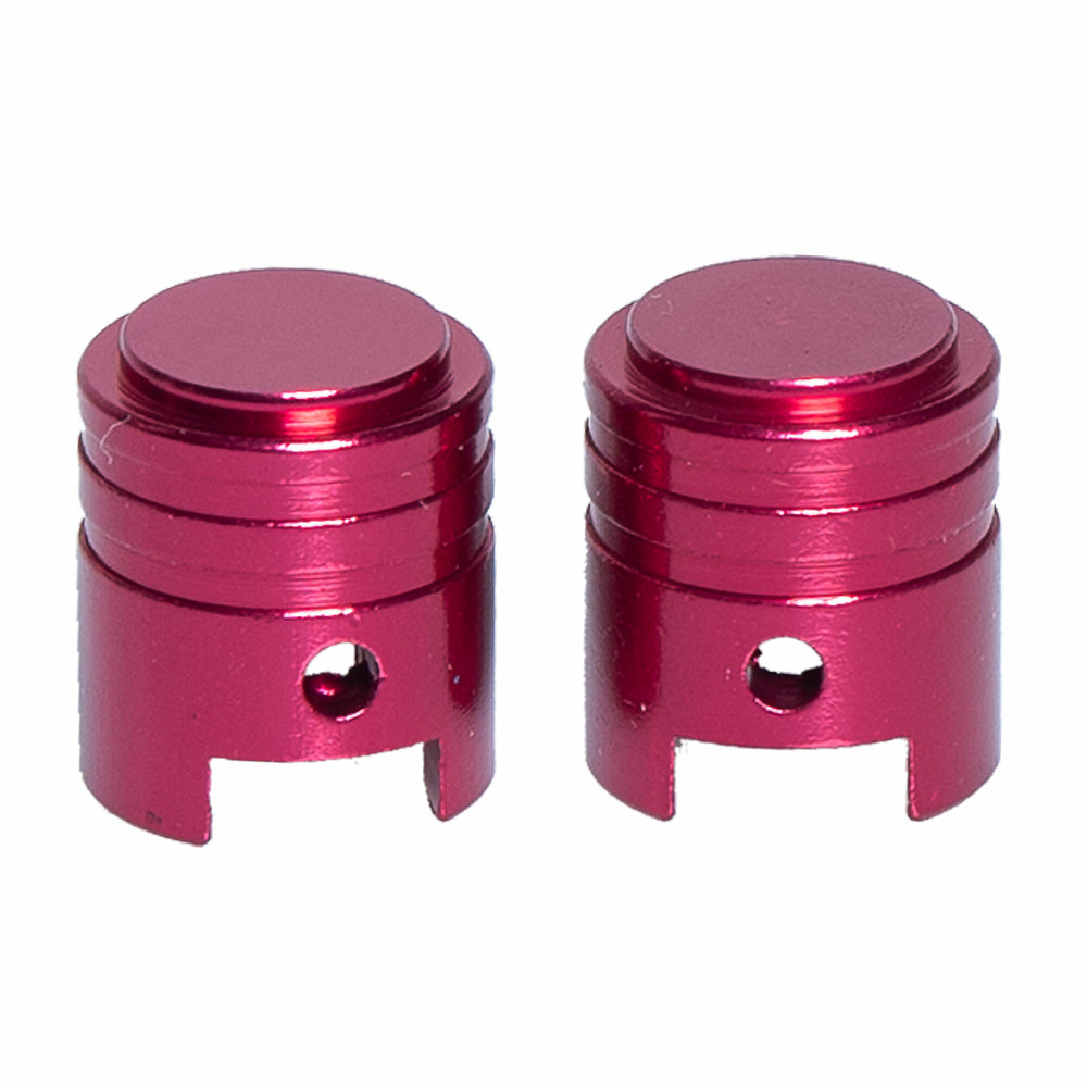 VALVE CAPS 2PCS RED