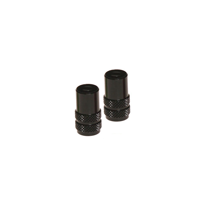 VALVE CAPS 2PCS BLACK