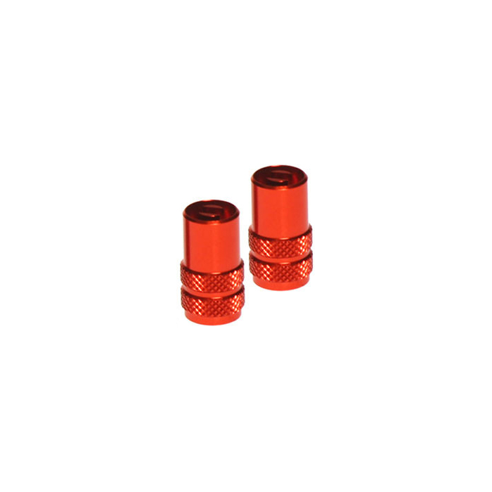VALVE CAPS 2PCS ORANGE