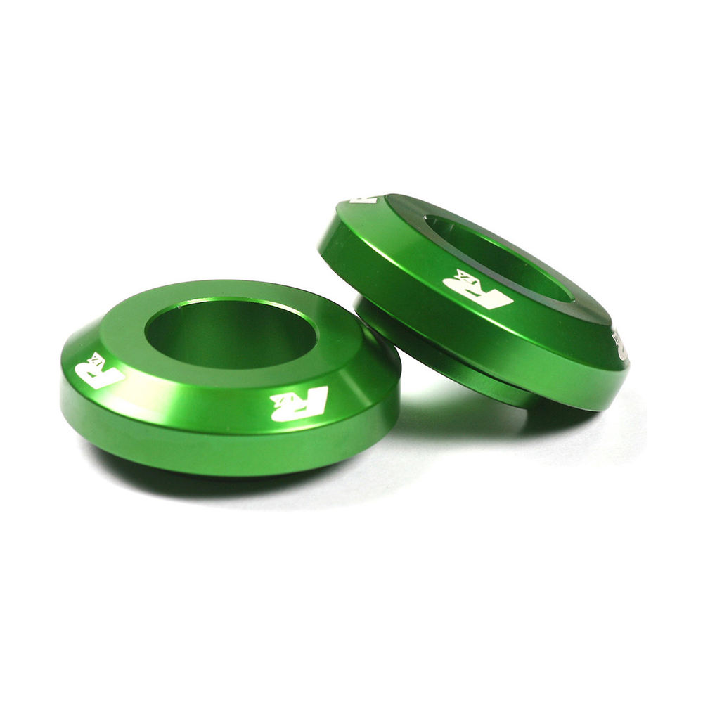 FAST REAR WHEEL SPACERS GREEN KAW