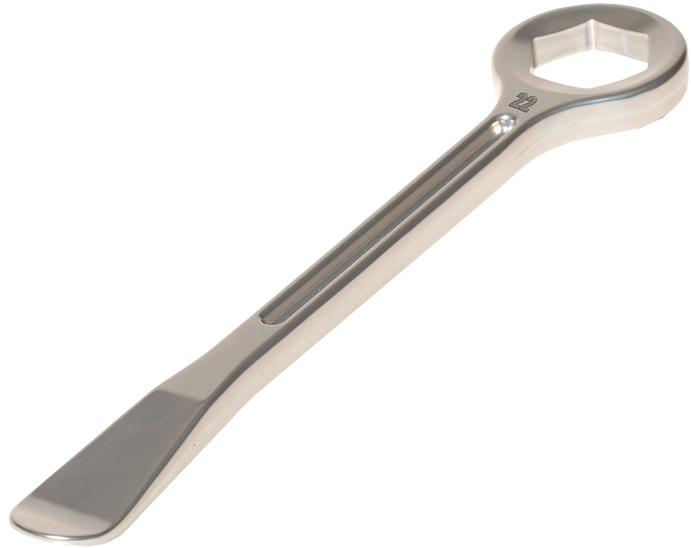 SPOON & SPANNER TIRE LEVER ALUMINUM 17MM SPANNER