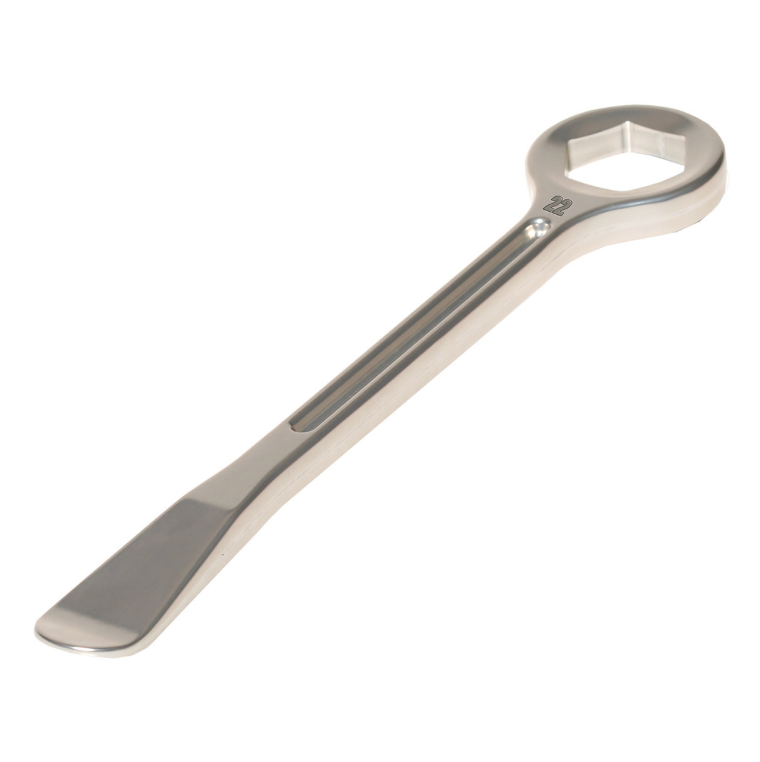SPOON & SPANNER TIRE LEVER ALUMINUM 22MM SPANNER
