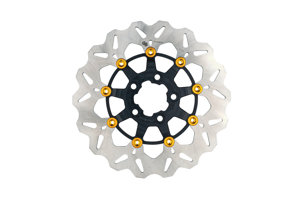 ROTOR 11.8" FLOATING WAVE RR BLACK/GOLD BUTTONS