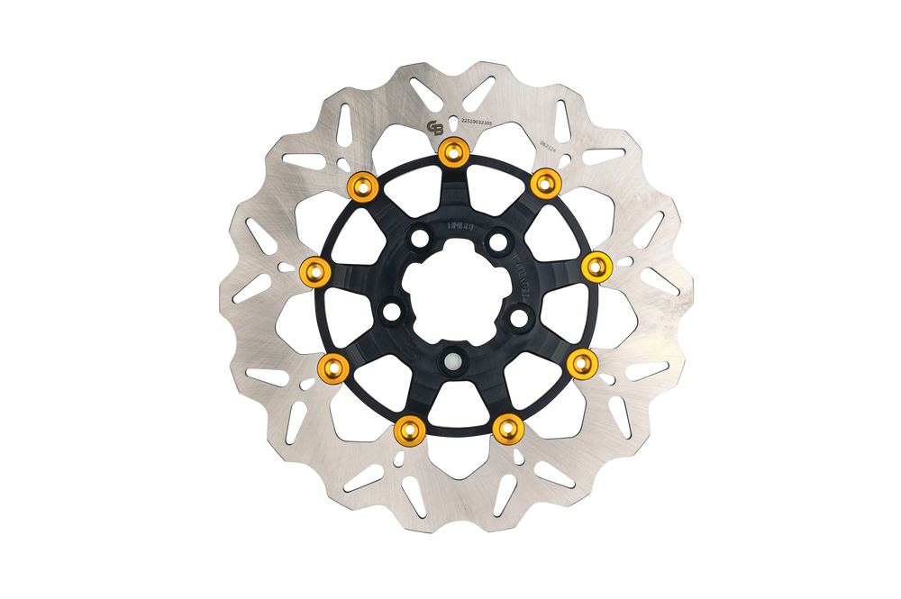 ROTOR 11.5" FLOATING WAVE RR BLACK/GOLD BUTTONS