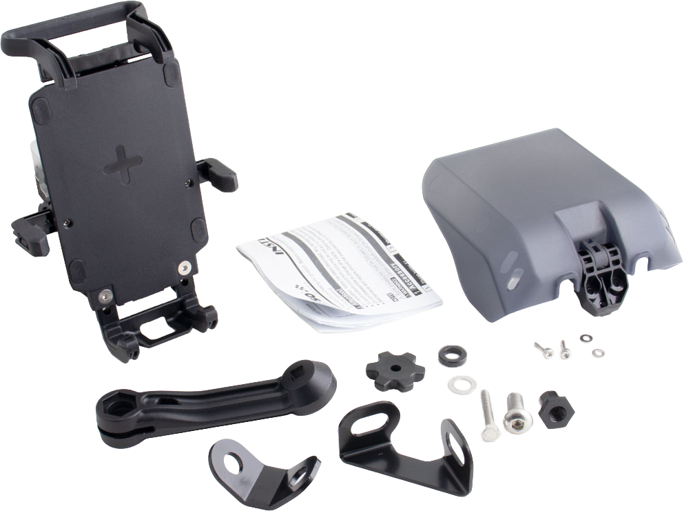 ARMOR CHARGER PHONE MOUNT W/VISOR BLACK