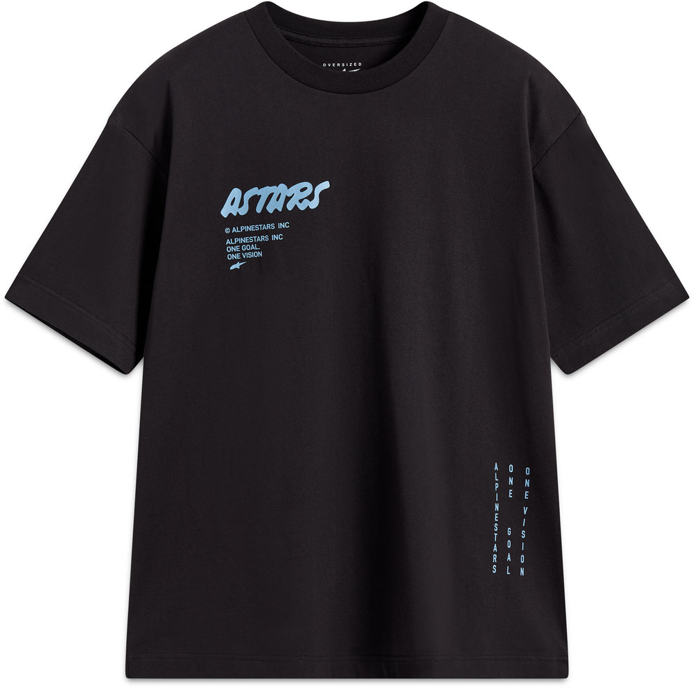 CHALK OVERSIZED SS CSF TEE BLACK SM