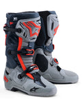 TECH 10 ENDURO BOOTS MID GRY/DRK GRY/RED FLUO 14