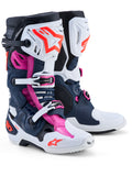TECH 10 SUPERVENTED BOOTS DRK BLUE/WHT/BLK FUXIA 10