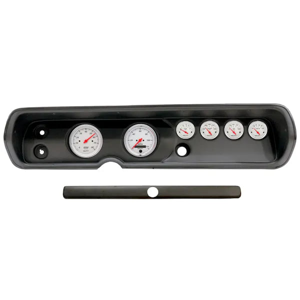 DIRECT FIT DASH KIT (3 3 8in X2 2 1 16in X4) CHEVY CHEVELLE 64-65 ARCTIC WHITE