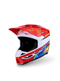 S-M3 FALCON YTH HLMT ECE06/DOT RED FL/WHT/BLUE/YL FL GL YS