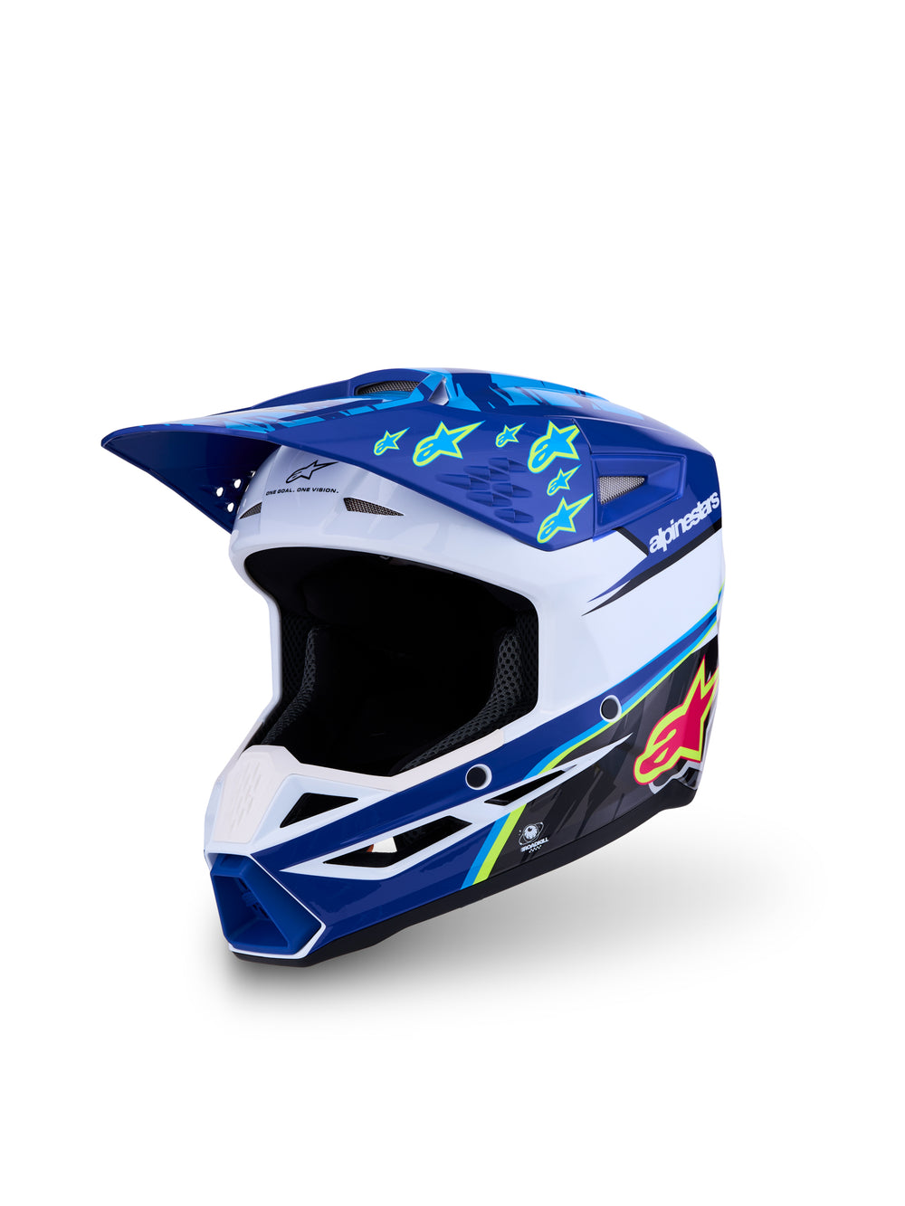 S-M3 FALCON YTH HLMT ECE06/DOT BLU/WH/BLK/PINK FL/YL FL GL YM