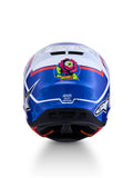 S-M7 BLASTER HELMET ECE06/DOT WHT/BLUE/RED GLOSSY MD