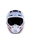 S-M7 BLASTER HELMET ECE06/DOT WHT/BLUE/RED GLOSSY SM