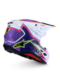 S-M7 BLASTER HELMET ECE06/DOT PRPL/PINK/WHT GLOSSY SM