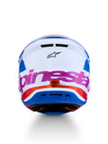 S-M7 CORE HELMET ECE06/DOT WHT/BLUE/ORG/PINK GLOSSY 2X
