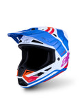 S-M7 CORE HELMET ECE06/DOT WHT/BLUE/ORG/PINK GLOSSY MD
