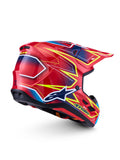 S-M7 CAST HELMET ECE06/DOT RED/YLLW FLUO/BLUE GLOSSY 2X