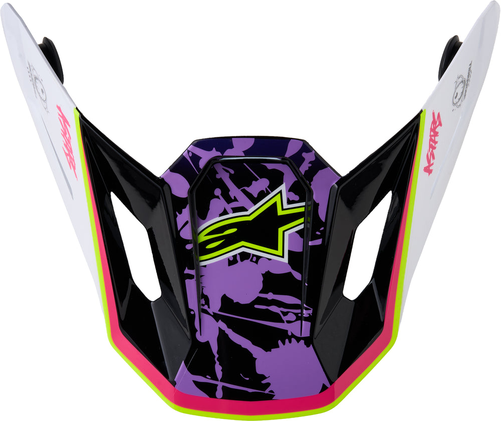 S-M7 BLASTER VISOR ECE06/DOT PRPL/PINK/WHT GLOSSY