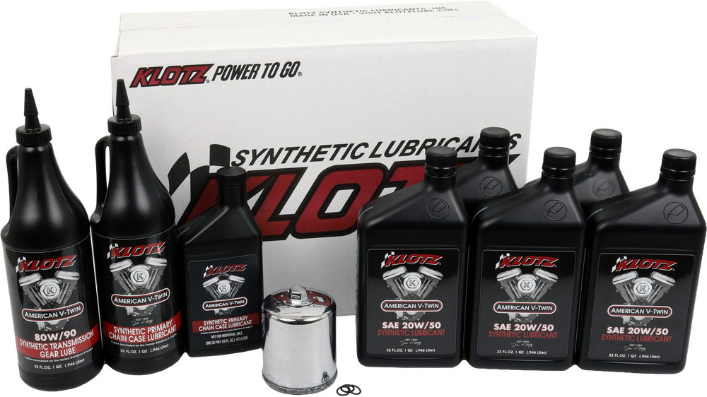 PREMIUM HARLEY DAVIDSON 5QT SYNTHETIC OIL CHANGE KIT