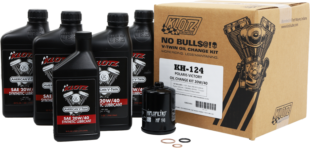 VICTORY 4.5QT SYNTHETIC OIL CHANGE KIT