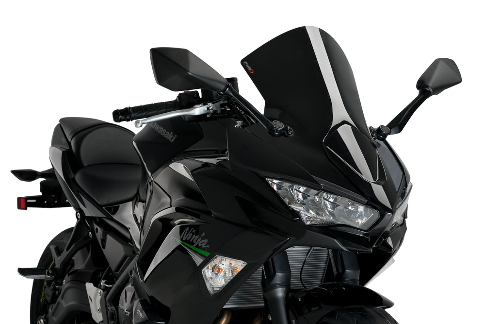 WINDSCREEN R-RACER BLACK KAW