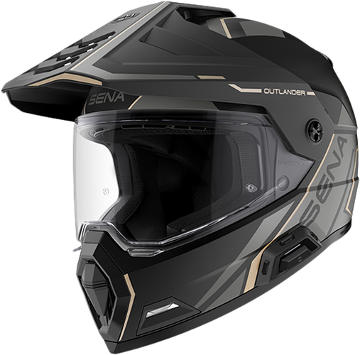 OUTLANDER  SMART DS HELMET MATTE BLACK 2X