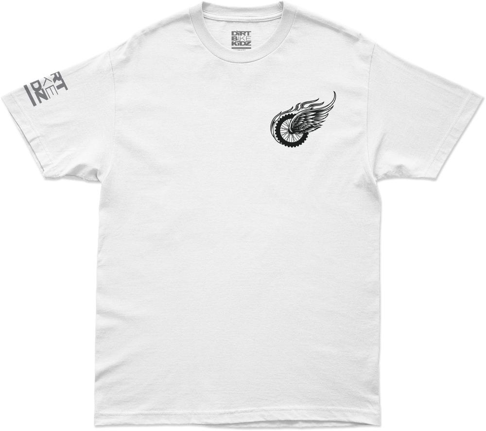 TWO WHEELS TEE WHITE XL