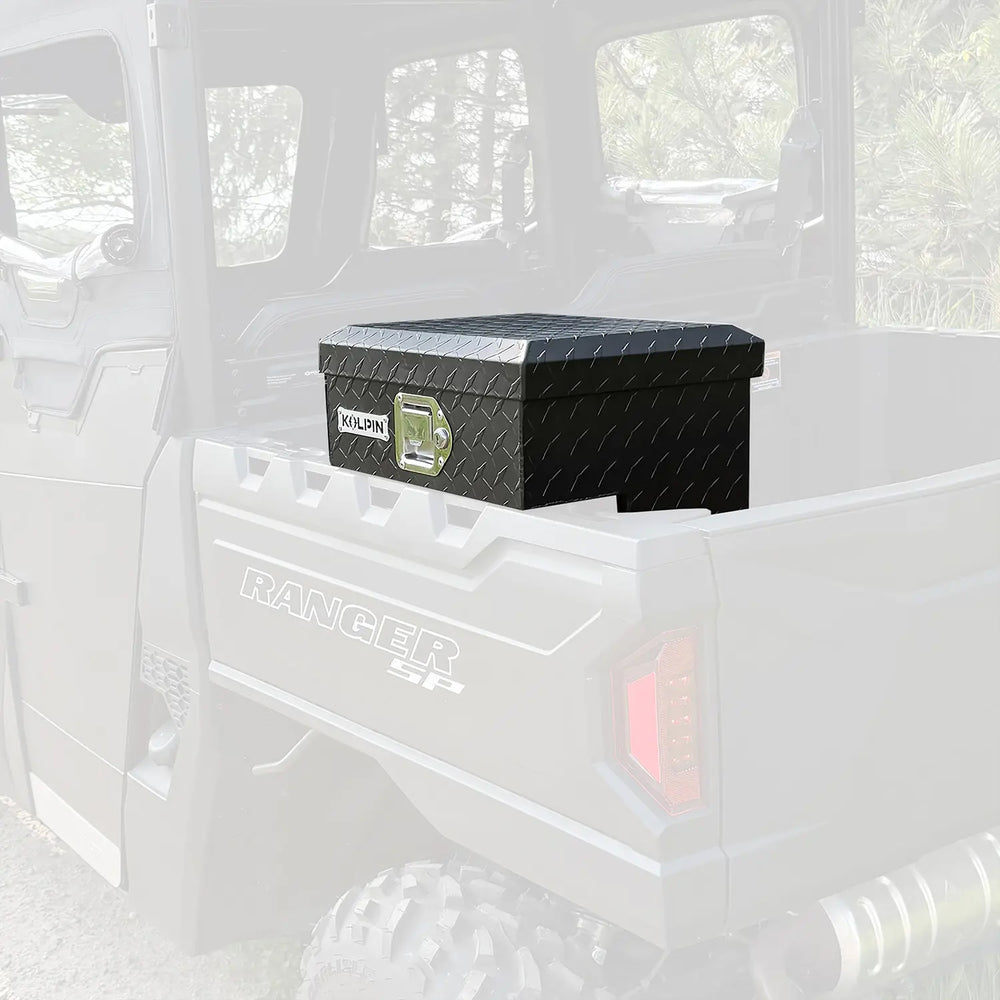 UTV DIAMOND PLATE BEDSIDE SADDLE BOX