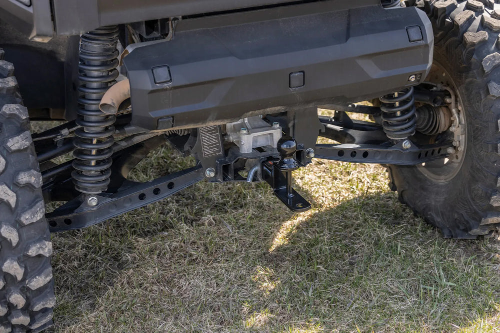 3-WAY 1.25" RECEIVER HITCH WITH 2" BALL AND HOOK