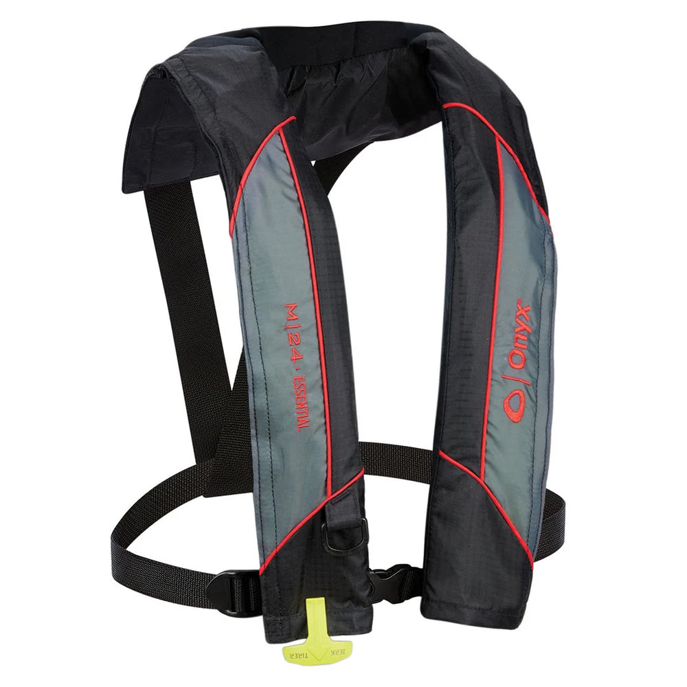 M24 ESSENTIAL MANUAL INFLATABLE LIFE JACKET; ADULT ; RED