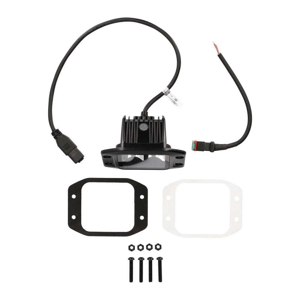 BLACKOUT FLUSH MOUNT 3.5IN CUBE 4 LED LIGHT SPOT