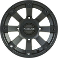 SCORPION WHEEL 12X7 4/110 2+5 (-47MM) BLACK