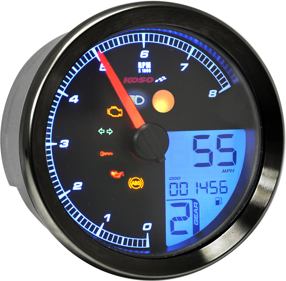 KOSO TNT-B GAUGE BLACK YAM BOLT
