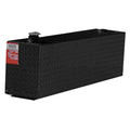 30 GALLON BLACK RECTANGLE DIAMOND PLATE ALUMINUM DIESEL AUXILARY TANK & TOOLBOX