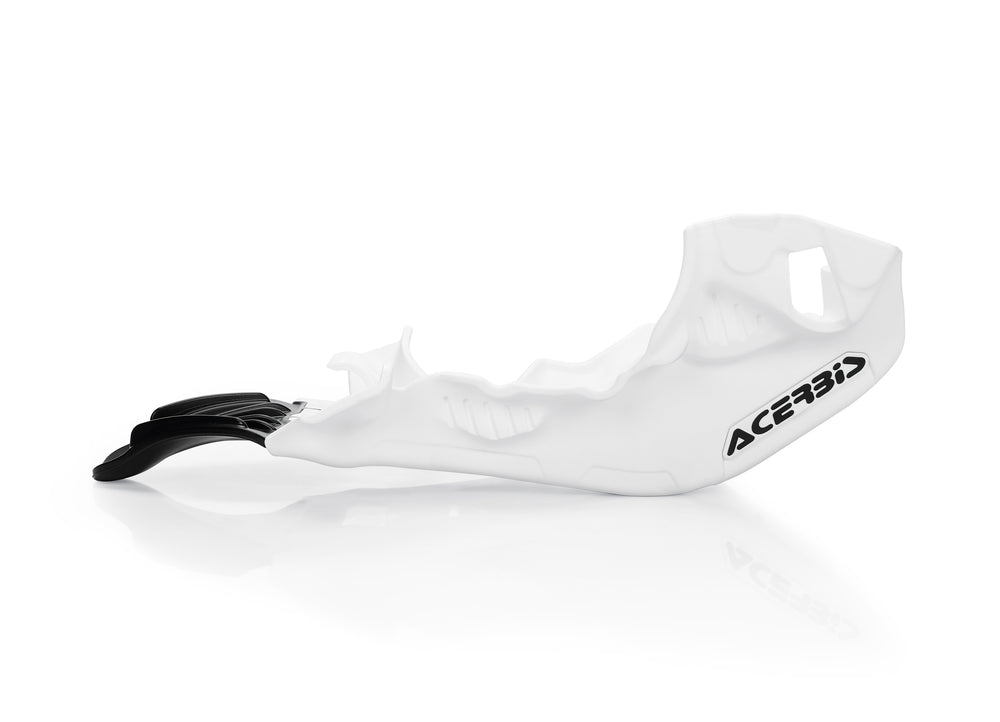 SKID PLATE W/LINKAGE GUARD WHITE/BLACK