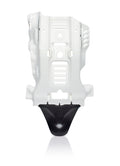 SKID PLATE W/LINKAGE GUARD WHITE/BLACK