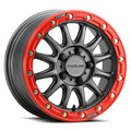 ALPHA BDLK 15X10 5/4.5 (+25MM) GUNMETAL/RED