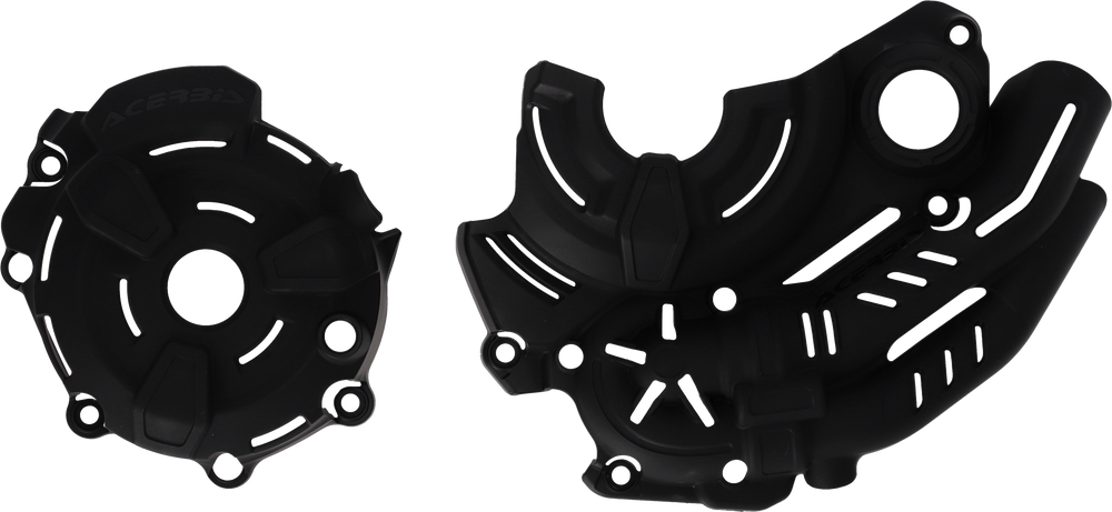 IGNITION/CLUTCH COVERS BLACK YAM