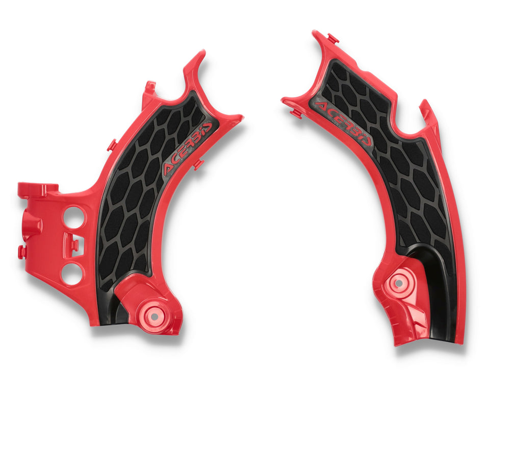 FRAME GUARDS- X-GRIP RED/BLACK