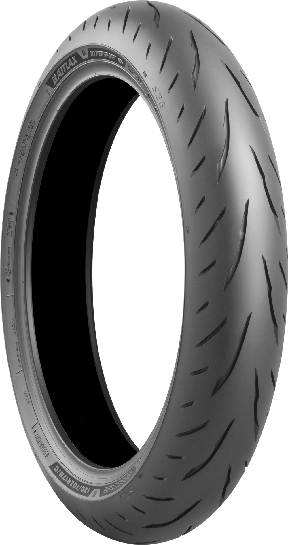 TIRE BATTLAX HYPERSPORT S23 FR 120/70ZR17 58W RADIAL TL